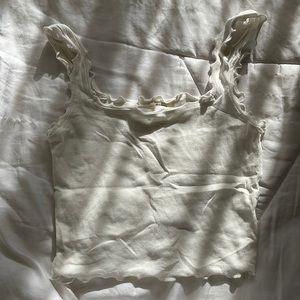Heart & Hips cropped white tank top, Size M. Never worn.